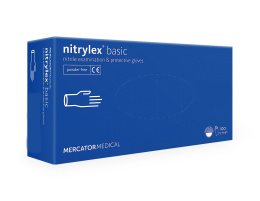 Rękawice nitrylowe NITRYLEX BASIC A200 BLUE rozm.S A'200